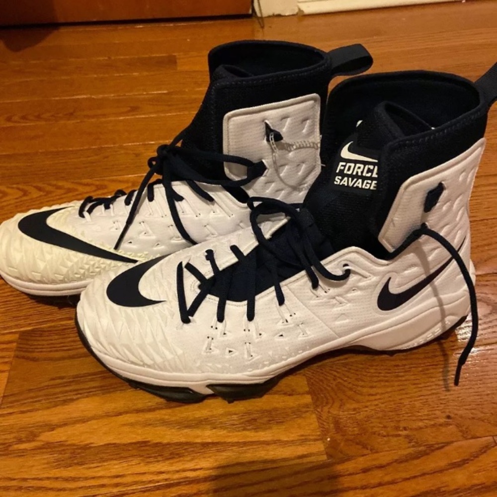 Nike Force Savage Elite Football Cleats White 15